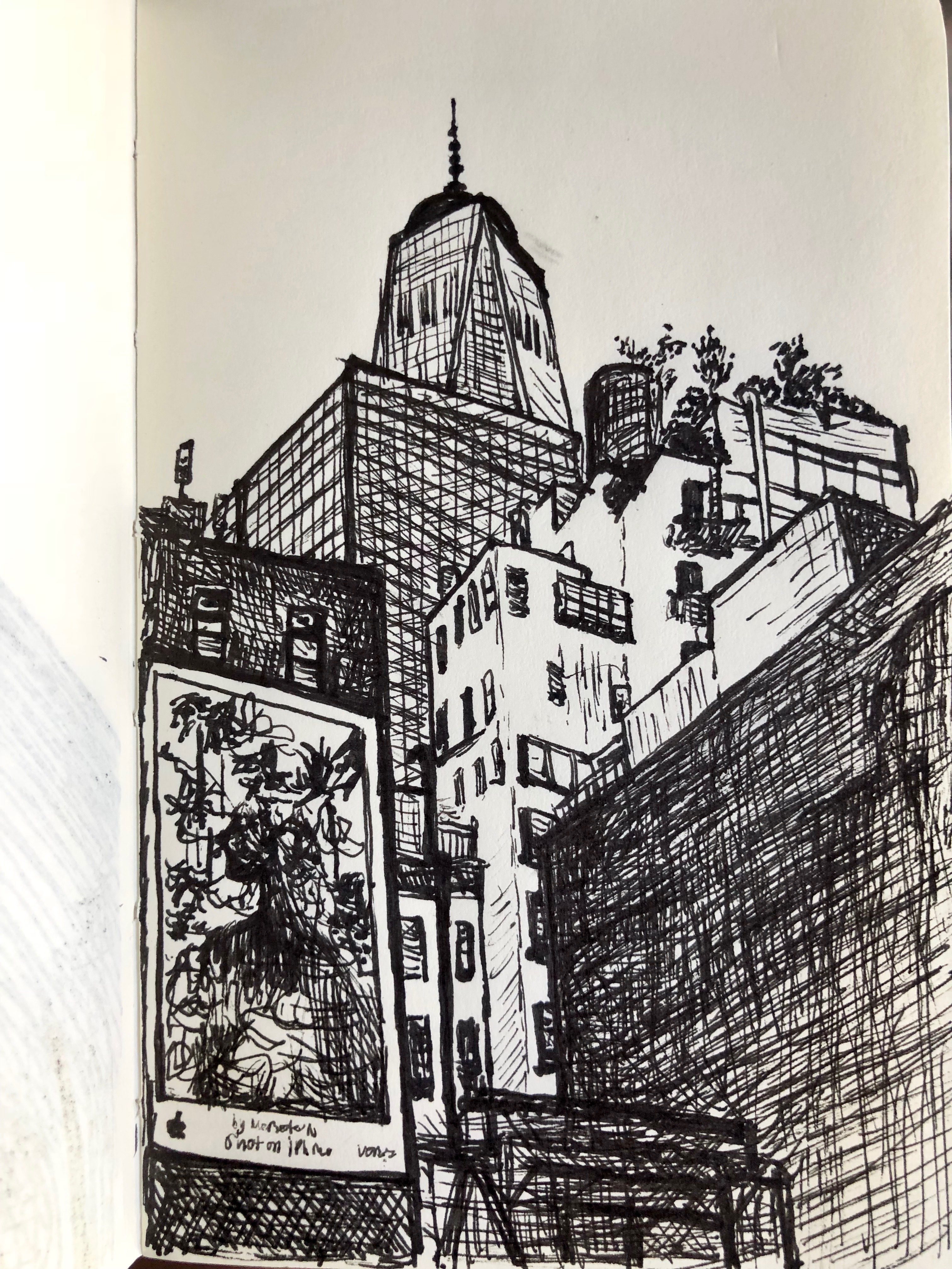 new york ink sketch