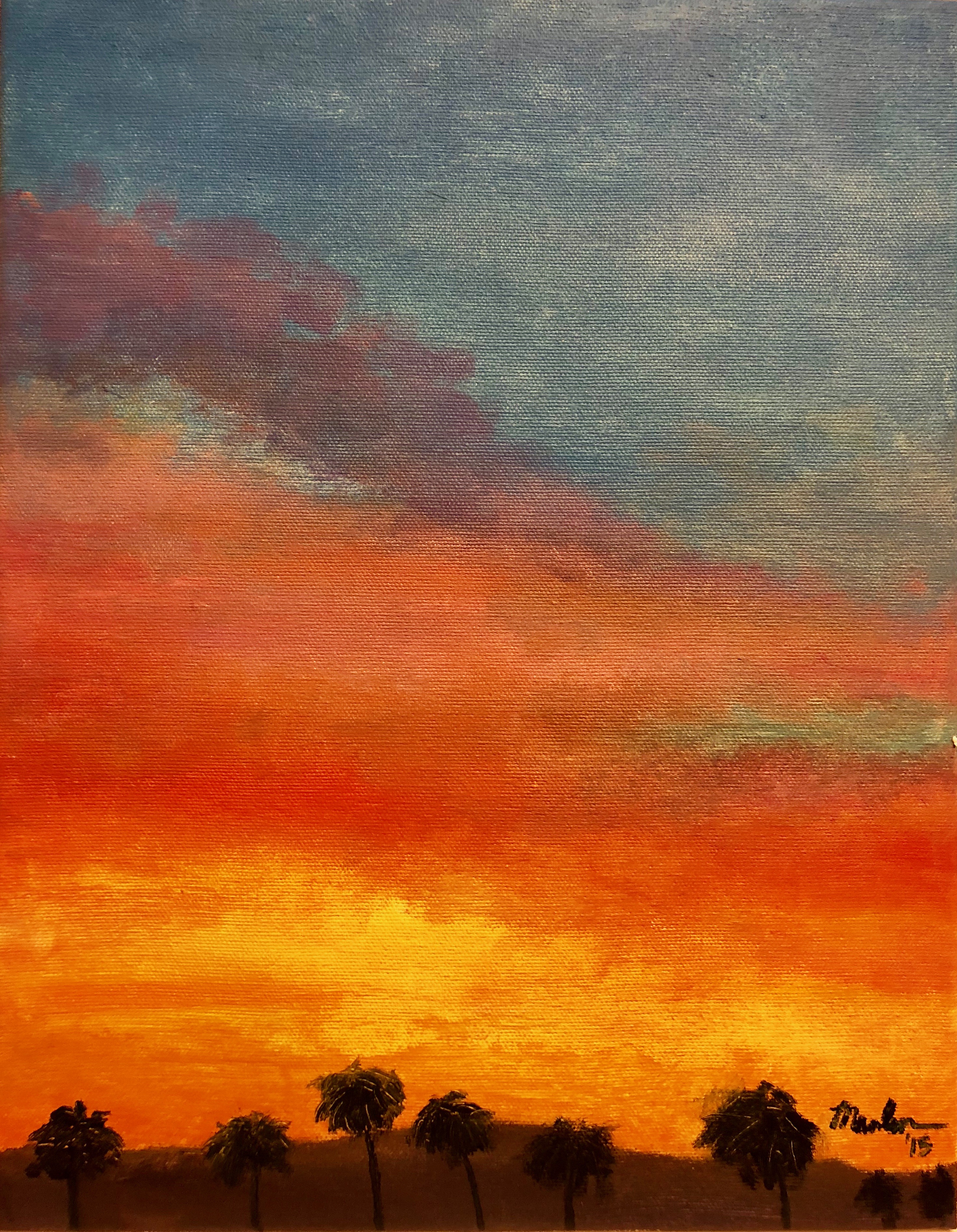 landscape acrylic painting